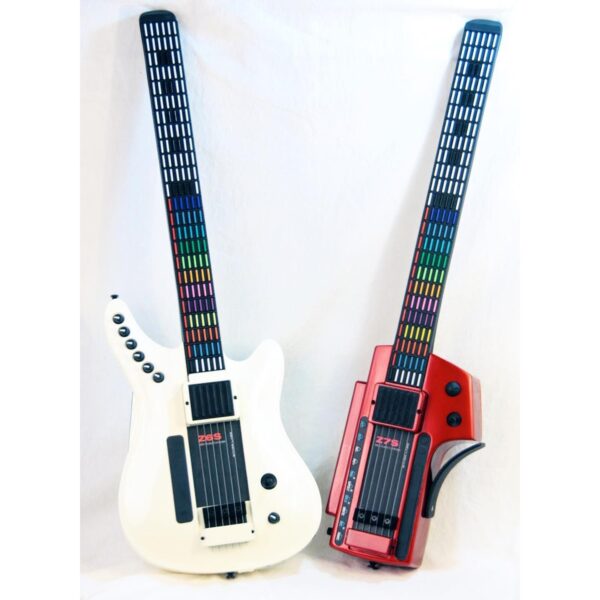 white Z6S and red Z7S Ztar MIDI guitars